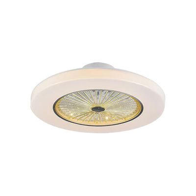আলোকসজ্জা সহ সাদা retractable সিলিং Fandelier Bladeless সিলিং ফ্যান