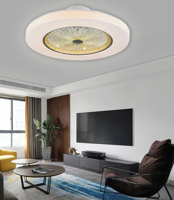 আলোকসজ্জা সহ সাদা retractable সিলিং Fandelier Bladeless সিলিং ফ্যান
