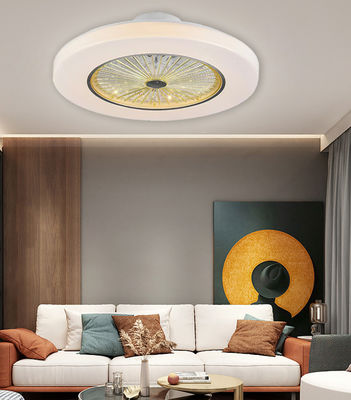 আলোকসজ্জা সহ সাদা retractable সিলিং Fandelier Bladeless সিলিং ফ্যান
